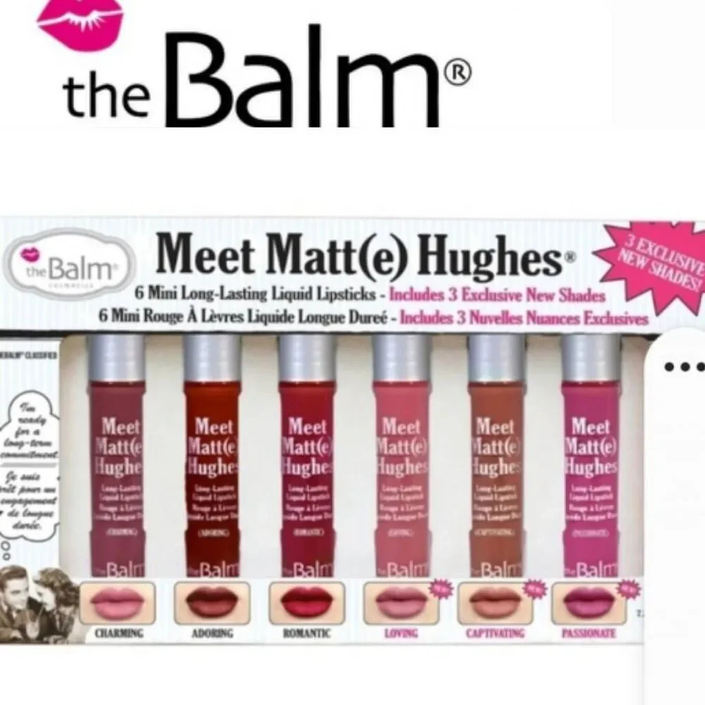 TheBalm Meet‎ Matt(e) Hughes Exclusive 6 Mini Liquid Lipsticks- Volume 3